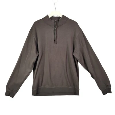 Cutter & Buck Half-Zip Pullover Mock Neck Ribbed Sweatshirt Golf Mens Size XL - Image 1 of 4