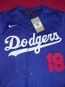 LA Dodgers Jersey Yoshinobu Yamamoto #18 Nike MLB Blue Limited Vapor Mens Medium - Picture 1 of 9