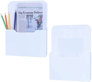 2 Pack Magnetic File Holder Letter Size Magnetic Wall File Organizer Office Supp - Picture 1 of 5