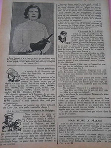 Championnat Féminins d'escrime gnagné par une Parisinne mme Reuche Print 1934 - Imagen 1 de 1