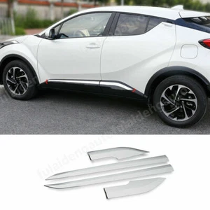 Tiras de carrocería de puerta lateral cromadas ABS para Toyota C-HR 2016-2021 4 piezas 2017 - Imagen 1 de 6