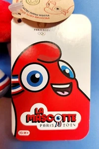 Paris 2024 Summer Olympics Plush Bag Clip LAMASCOTTE 6" Officially Licensed NWT! - Picture 1 of 5