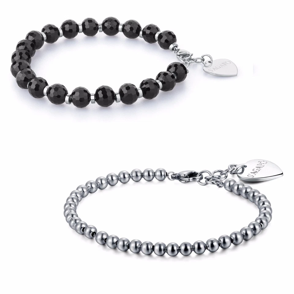 Sagapo Happy Bracciale Nero S'agapo Shac03 Bracciali Sagapò