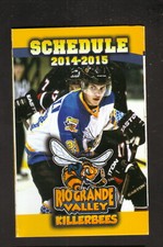 Rio Grande Valley Killer Bees--2014-15 Pocket Schedule--Gold's Gym--CHL