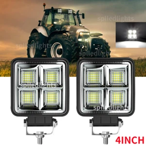 12V 4inch 80W LED Work Light Headlight fit John Deere Case New Holland Tractor - Picture 1 of 14