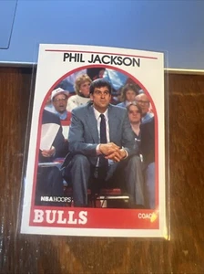 Phil Jackson 1989-90 NBA Hoops Basketball Card #266 Chicago Bulls Coach GOAT - Picture 1 of 6