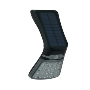 Litecraft Filip Outdoor Solar Powered 3.5W Flood Light With PIR Sensor - Black - Picture 1 of 5