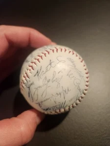 Vintage MLB signierter Baseball 1986 Bob Boone und andere Garry Maddox Phillies? - Bild 1 von 7