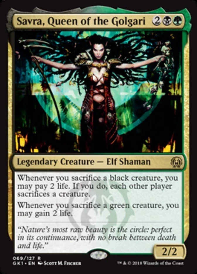 1x Savra, Queen of the Golgari NM-Mint, English Guilds of Ravnica Guild Kits MTG - Image 1 of 1