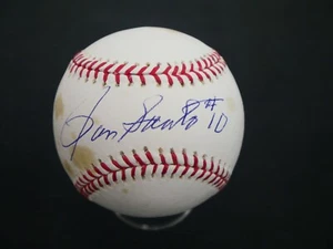 RON SANTO SIGNED BASEBALL WITH "10" INSCRIPTION JSA COA *B1323 - Picture 1 of 7