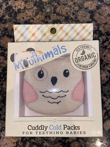 Mouthimals Cuddly Cold Pack para la dentición bebés algodón orgánico - búho - Imagen 1 de 2
