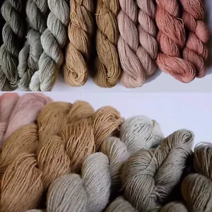 Neza Studio Natural plant dyed cotton thread for embroidery and sashiko stitichi - Picture 1 of 3