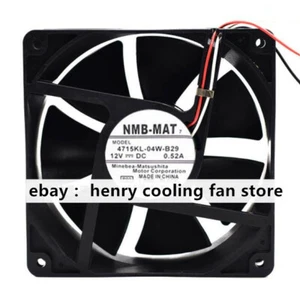For NMB-MAT 4715KL-04W-B29 DC 12V 0.52A 120*120*38mm Case cooling fan 3wires - Picture 1 of 3