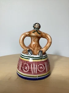 Vintage Toledo Talavera Niveiro Dame Glocke spanische Volkskunst Keramik handbemalt - Bild 1 von 5