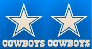 Dallas Cowboys Star, Vinyl Window Decal Sticker, 3 sizes, LOT 2, MADE IN USA NFL - Picture 1 of 1