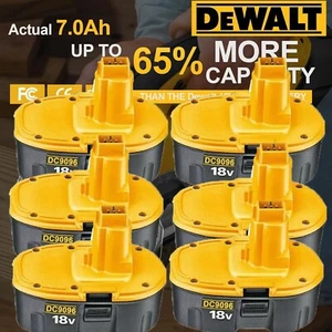 1/6PACK 18V For Dewalt 18 VOLT XRP DC9096 DC9098 Ni-MH Battery DC9099 - Picture 1 of 16