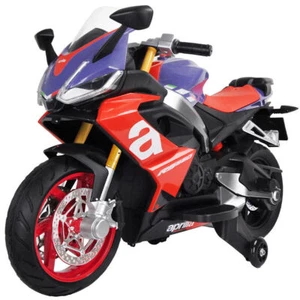 Motocicletta Elettrica per Bambini Aprilia RS660 12V Moto con Ruote Ausiliari - Foto 1 di 5