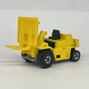 VTG 1979 HOT WHEELS Car Caterpillar Fork Lift Yellow Hong Kong Diecast Toy - Picture 1 of 13