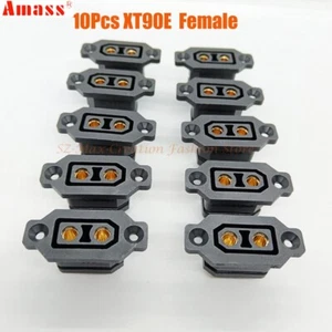 Enchufe Conector Drone AMASS Genuino 10 Piezas XT90E-F Negro Hembra XT90 Para Drone Coche - Imagen 1 de 12