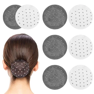 8 Stück Dutt Haarnetz Set, Mädchen Haarnetz Ballett Haarnetz Mit Strasssteinen i - Bild 1 von 12
