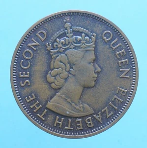 MAURITIUS 5 CENTS 1964 MONETE DA COLLEZIONE BRONZO COIN CURRENCY BRONZE - Imagen 1 de 2