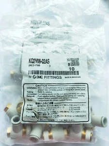 A● SMC KQ2VT12-04AS - Push-In to Push-In Pneumatic Tubing Fitting - Imagen 1 de 4