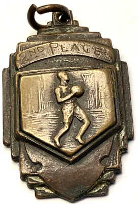 KC Intl League 1936 - 2nd Place Basketball 1.25"Medal W.Pollo - Image 1 of 3