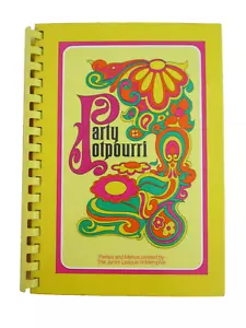 Vintage Retro Spiral Party Potpourri Hostess Menus CookBook 1971/88 Jr League TN - Picture 1 of 3
