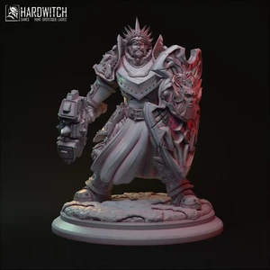 Kleriker in schwerer Rüstung Miniatur Paladin Figur für TTRPG's wie D&D 5e DSA - Bild 1 von 7