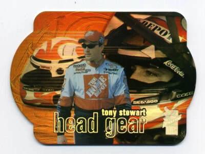 2000 Press Pass VIP Head Gear Explosives Laser Die Cuts #HG3 Tony Stewart - Image 1 of 2