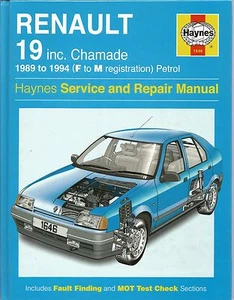 Haynes Service- und Reparaturanleitung 1646 Renault 19 inkl. Chamade 1989 - 1994 Benzin  - Bild 1 von 1