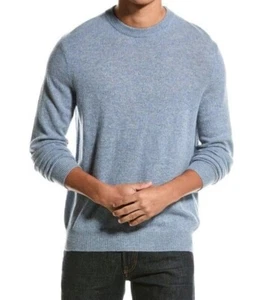 Magaschoni Men's Sweater 100% Lambswool Blue Crew Neck Long Sleeve Size XXXL NEW - Picture 1 of 9