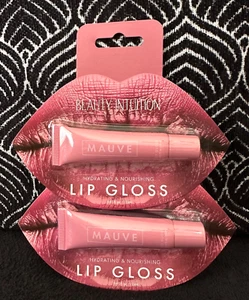 2pk BEAUTY INTUITION MAUVE PINK LIP GLOSS TUBES HYDRATING NOURISHING LIPGLOSS - Picture 1 of 9