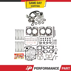 Head Gasket Set Timing Belt Kit Water Pump for 00-03 Subaru SOHC EJ251 EJ252 - Picture 1 of 12