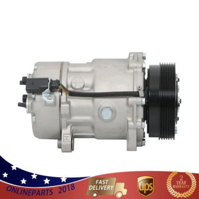For Audi TT,Quatro,Volkswagen Jetta,Golf Beetle 2000 2001 -2006 A/C Compressor - Image 1 of 4