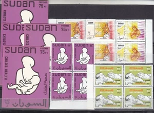 sellos SUDAN 1988 SC 355 359 CHILD SURVIVAL BLOCH 4 MNH 4 JUEGOS # 152 - Imagen 1 de 3