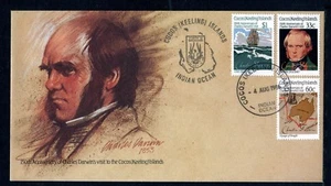 1986 Cocos Island 150th Anniversary of Charles Darwin Visit FDC (B) - Picture 1 of 1