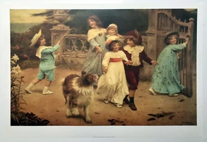 Home Team , by Arthur John Elsley 1903 , Reproduction Print - Picture 1 of 1