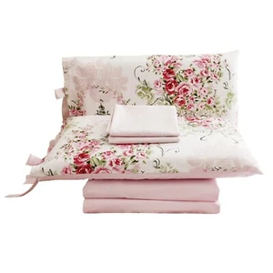 Floral Sheet Set Cal King, Farmhouse Bedding Extra Soft 100% Cotton Vintage R... - Picture 1 of 7