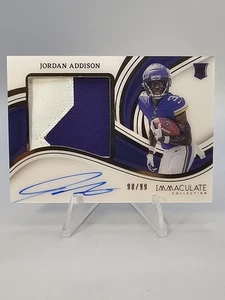 2023 Panini Immaculate Premium Patch Rookie Autographs Jordan Addison RPA 98/99 - Picture 1 of 2