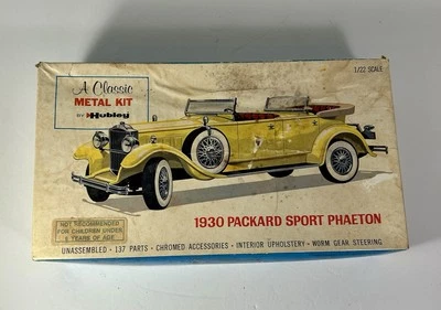 Hubley 1930 Packard Sport Phaeton 1/22 Scale Metal Car Kit #859K-500 - Image 1 of 4