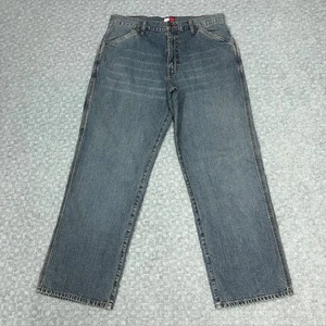 Pantalones de mezclilla Tommy Hilfiger Miner para hombre 33x30 azul calce suelto utilitario carpintero nuevos - Imagen 1 de 13