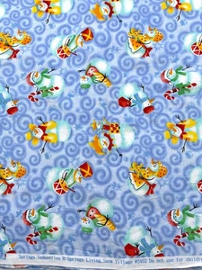 Spring Industries SNOW VILLAGE #3462 - Schneemänner Figuren Druck - 1,75 Meter - Bild 1 von 1