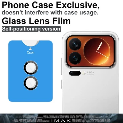 IMAK Para Xiaomi 17 Pro, 9H Cristal Templado Lente Cámara Película Auto Posicionamiento Foto 1 de 4