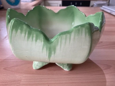 Bowl Pale Green royal Falcon Ware - Image 1 of 4