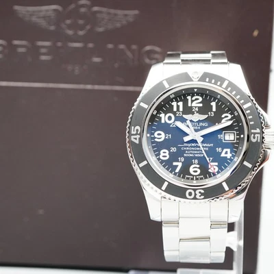 *COMO NUEVO Caja y Papel* Reloj Hombre BREITLING Superocean II A17365 Automa Negro 42mm Foto 1 de 4