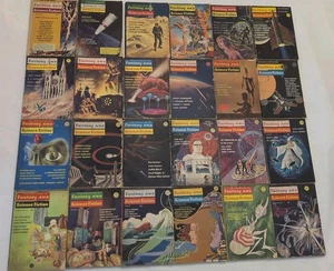 Lot 24 Vtg Pulp The Magazine of Fantasy and Science Fiction 1950s-1960s - Picture 1 of 23