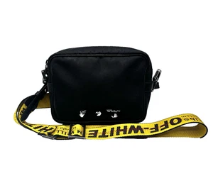 Bolso Bandolera de Nylon con Logotipo BLANCO ROTO Virgil Abloh OW - Blanco y Negro - Imagen 1 de 5