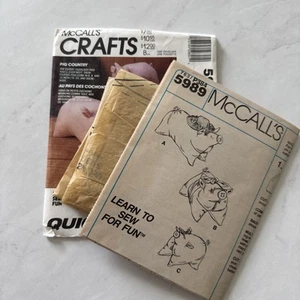 McCall’s Crafts 5989 Vintage 1992 | Pig Doll | UNCUT - Picture 1 of 6