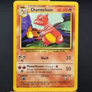 Charmeleon - 24/102 - Base Set - Unlimited - Uncommon - Pokemon - WOTC - Played - Bild 1 von 3